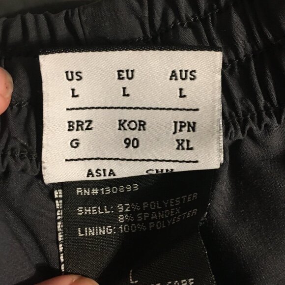 New Balance Mens Track Pants Size Large Polyester Spandex Blend Black - Picture 4 of 10